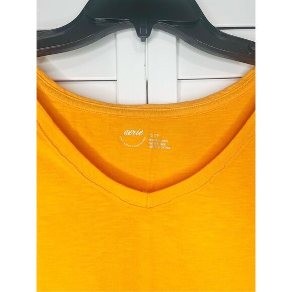 NWT Aerie Cotton T-shirt Women’s Size XS Orange - Picture 2 of 5